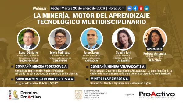 Webinar: La minería, motor del aprendizaje tecnológico multidisciplinario