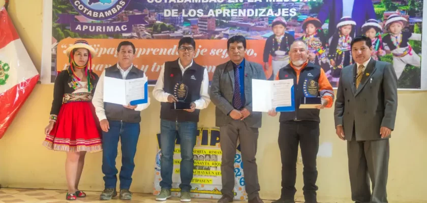 Las Bambas recibe reconocimiento de la UGEL Cotabambas