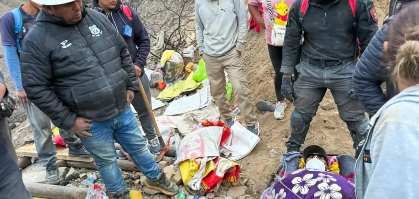 Nasca rescatan a minero