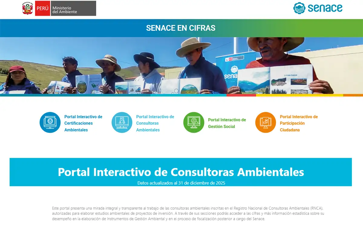 Senace presenta el Portal Interactivo de Consultoras Ambientales