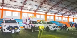 Minera Crespo entrega equipos para el Centro Poblado de Arcata