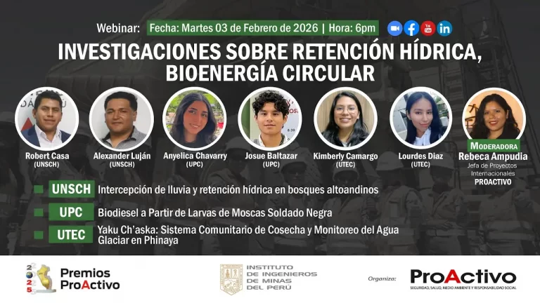 Webinar: Investigaciones sobre retención hídrica, bioenergía circular
