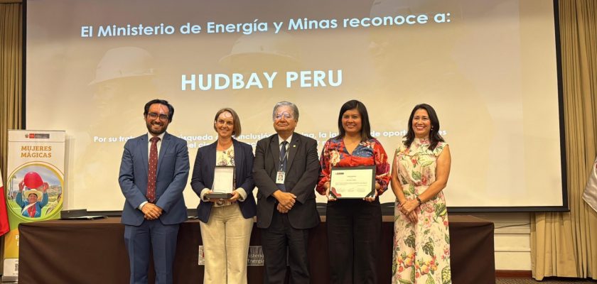 Hudbay recibe reconocimiento del MINEM