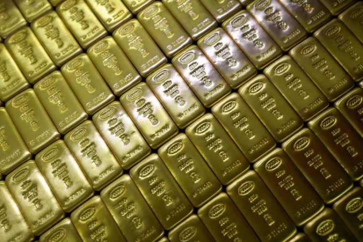 Lingotes de oro puro