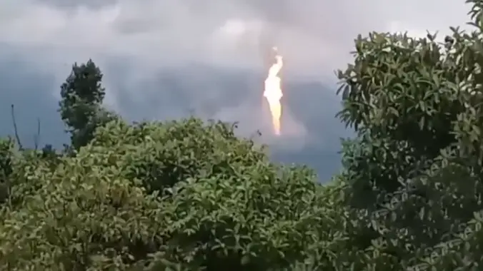 fuga de gas en Megantoni