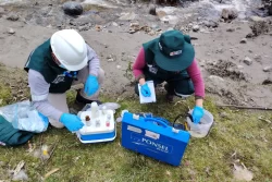 ANA inspecciona incidente en infraestructura minera de Cotabambas y toma muestras de agua