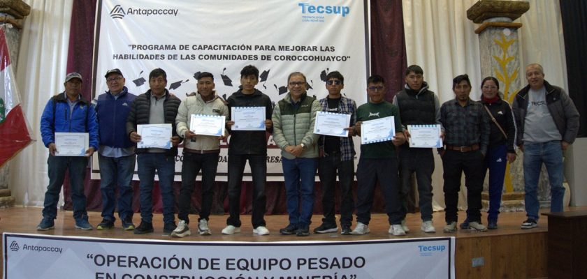 Antapaccay capacita jóvenes de Espinar