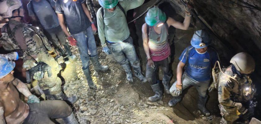 Comando Unificado Pataz rescata a mineros