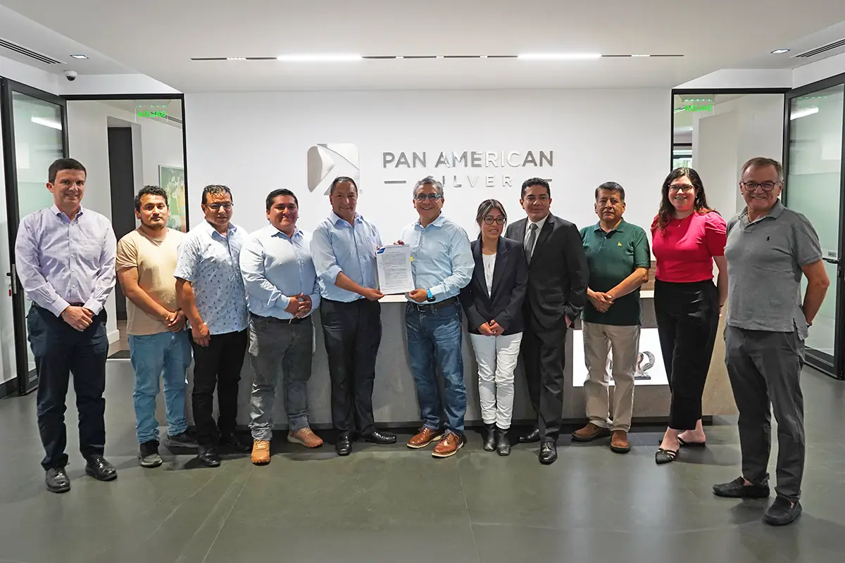 Pan American Silver Huarón firma convenio para financiar obra de agua potable en Huayllay mediante Obras por Impuestos