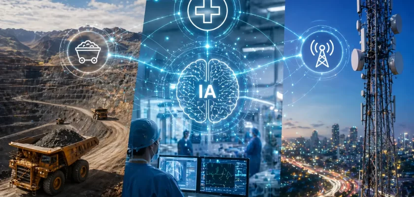 Minería, salud y telecomunicaciones integran la IA a sus operaciones