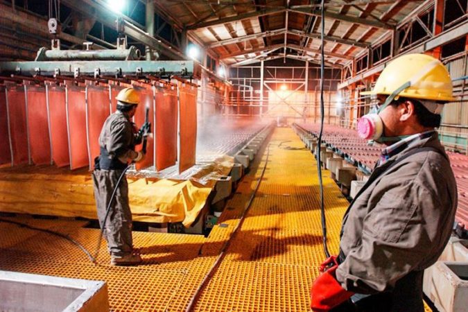 Producción de cobre en Perú