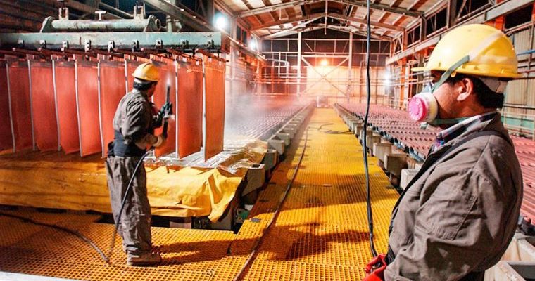 Producción de cobre en Perú