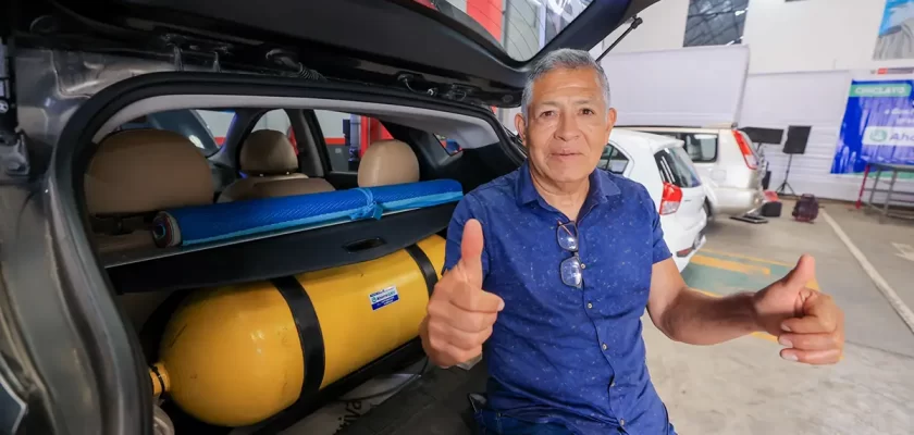 taxistas con vehículos a GNV