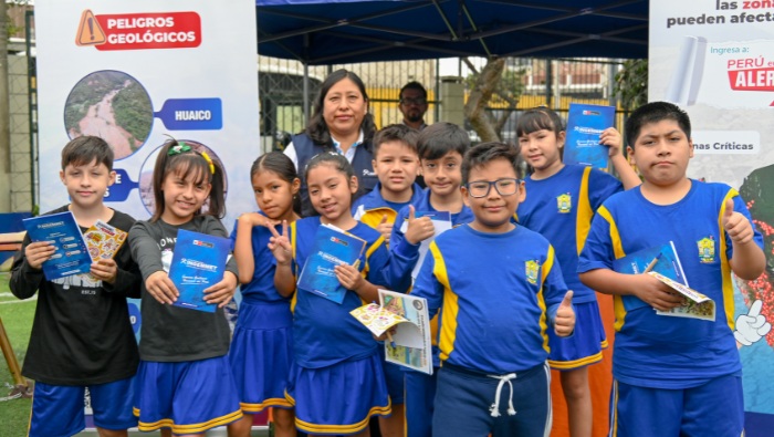 Ingemmet participa en feria sobre gestión de riesgos y prevención de desastres en Lima