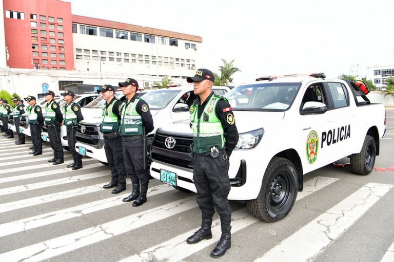 Mininter y Antamina entregan flota para el patrullaje policial