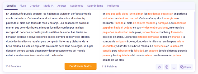 Parafrasear, una herramienta de IA