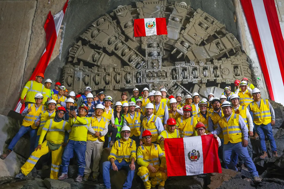 Tuneladora “Delia” llegó a la estación Carmen de la Legua y se acerca al final de su recorrido