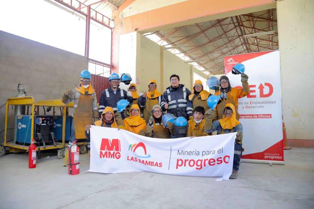 Las Bambas impulsa capacitación en soldadura para jóvenes de Cotabambas y fortalece su empleabilidad