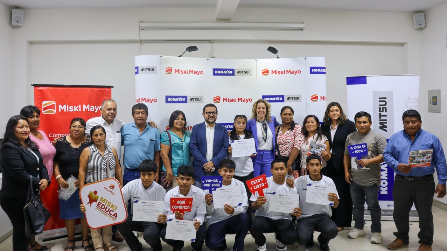 Miski Mayo y Komatsu-Mitsui facilitan becas a jóvenes de Sechura para estudiar en SENATI