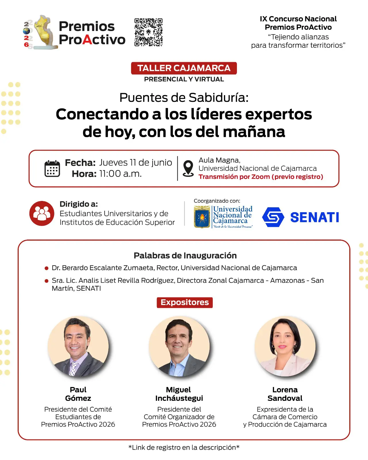Premios ProActivo 2026, Puentes de Sabiduría (Cajamarca)