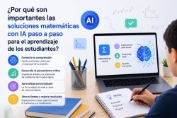 ¿Por qué son importantes las soluciones matemáticas con IA paso a paso para el aprendizaje de los estudiantes?
