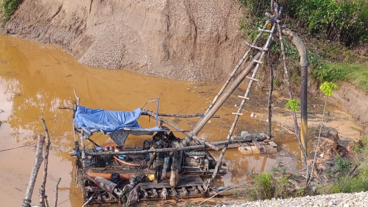 Minería ilegal pierde más de S/ 14.3 millones tras operativo conjunto en Madre de Dios