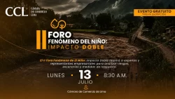 Expertos debatirán en la CCL los riesgos del Fenómeno El Niño para la economía
