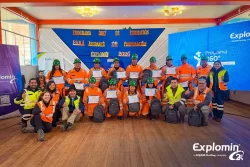 Explomin culmina la tercera promoción de su Programa 360° de Formación en Ayudantes de Perforación en la U.M. San Rafael