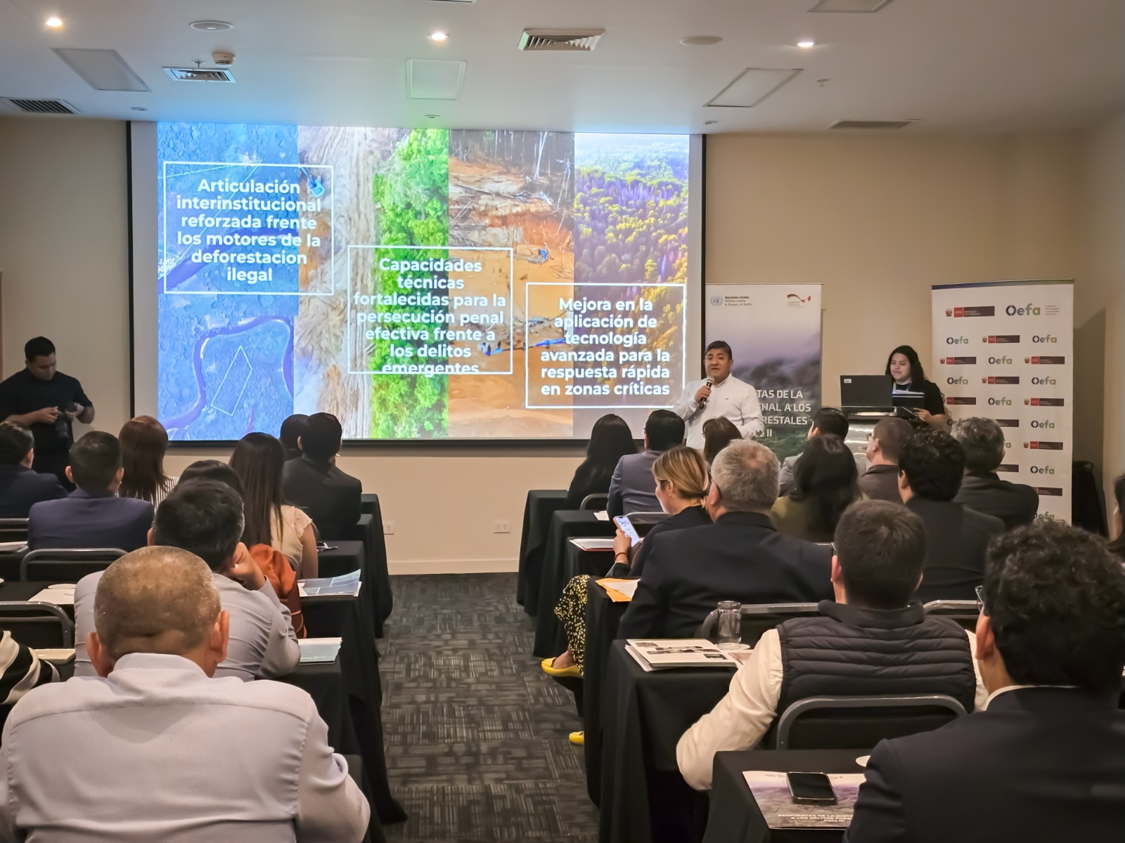OEFA y UNODC fortalecen la fiscalización ambiental para combatir la minería ilegal