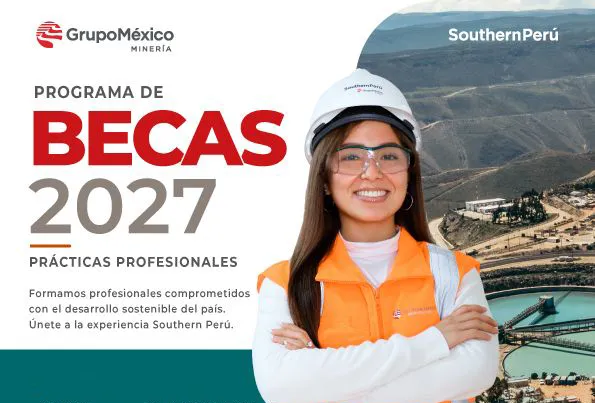 Oportunidad Laboral: Southern Perú abre las inscripciones para su Programa de Becas 2027 – Prácticas Profesionales