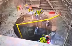 Codelco: Trabajadores de Chuquicamata quedaron suspendidos a 45 metros de altura
