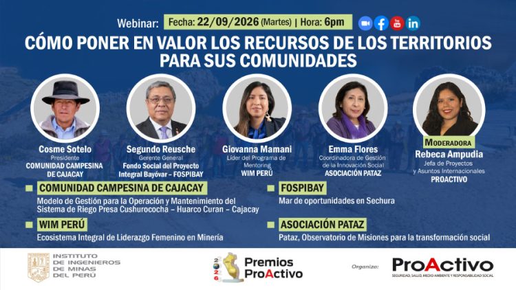 Webinar: Cómo poner en valor los recursos de los territorios para sus comunidades