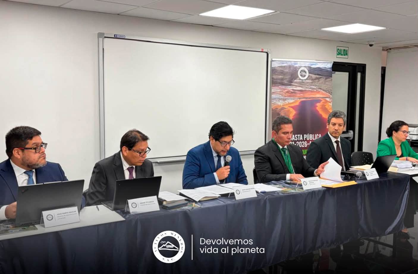 AMSAC adjudica a Cerro de Pasco Resources la subasta del depósito de relaves Quiulacocha