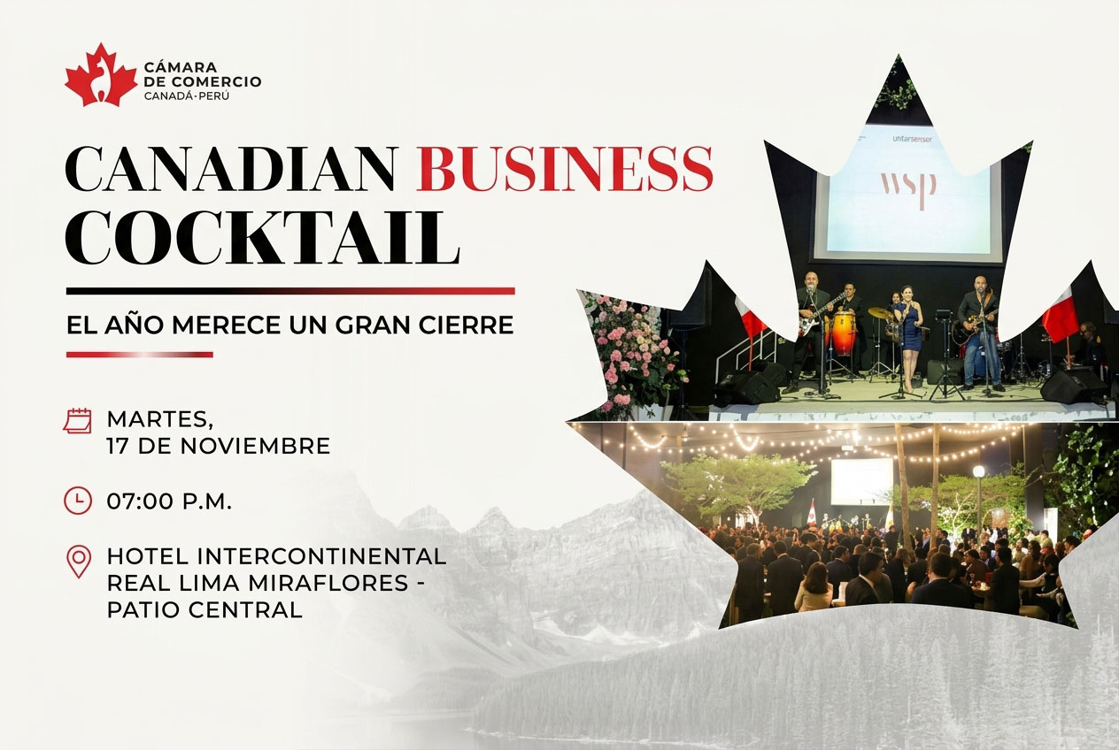 Participa en el Canadian Business Cocktail | 17 NOV