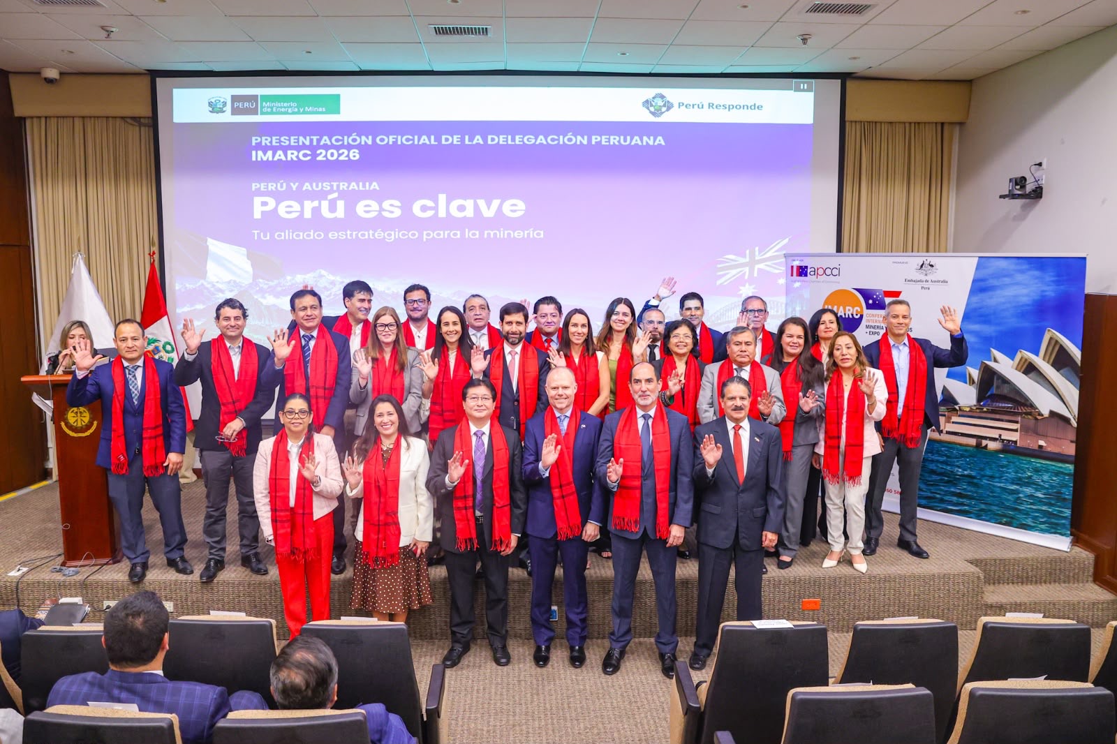 Perú presentó delegación oficial que participará en encuentro internacional minero IMARC 2026 en Australia