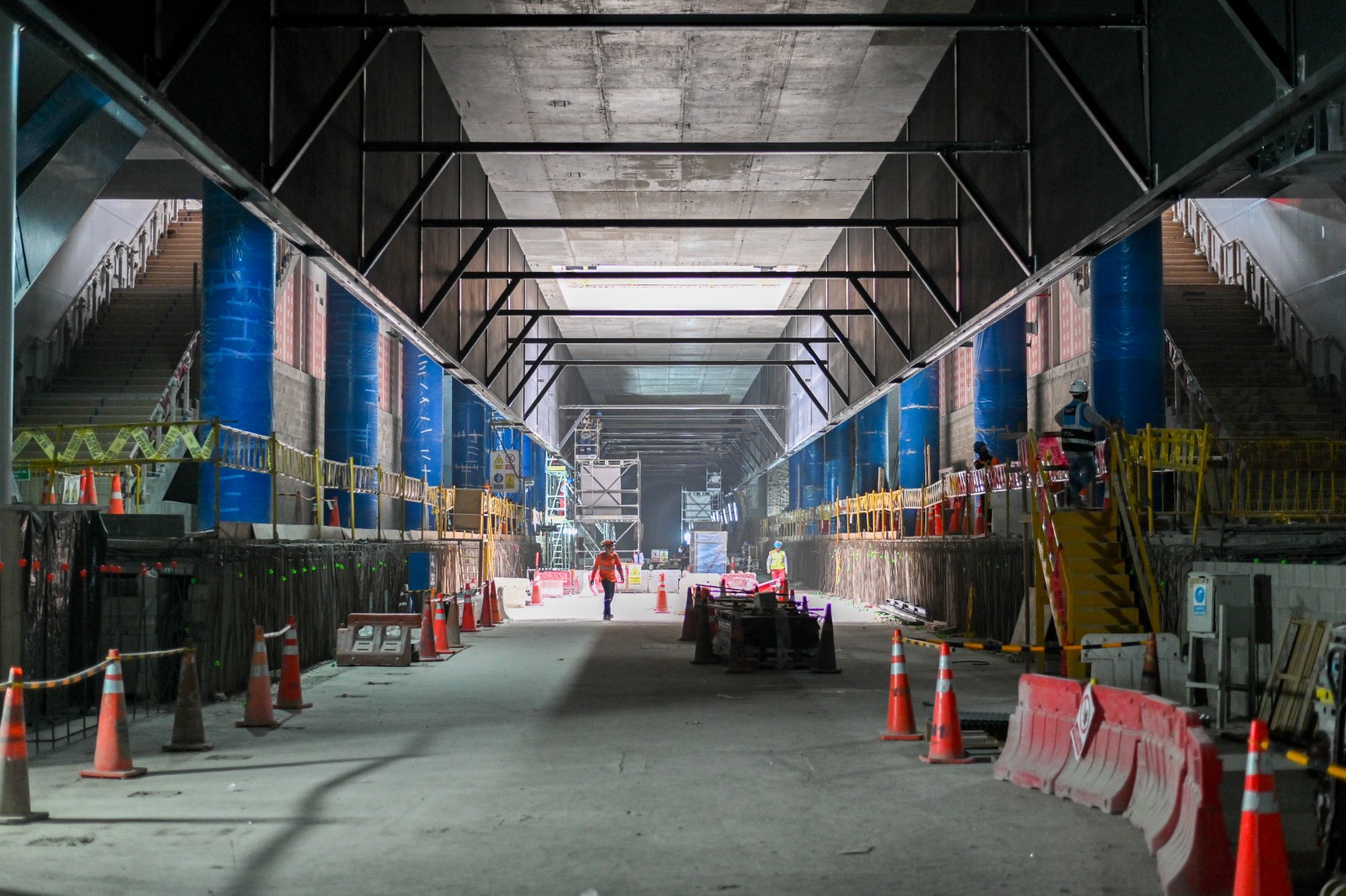 Línea 2: Estación San Marcos registra avance del 96 % en obras civiles
