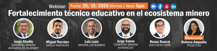 Webinar: Fortalecimiento técnico educativo en el ecosistema minero