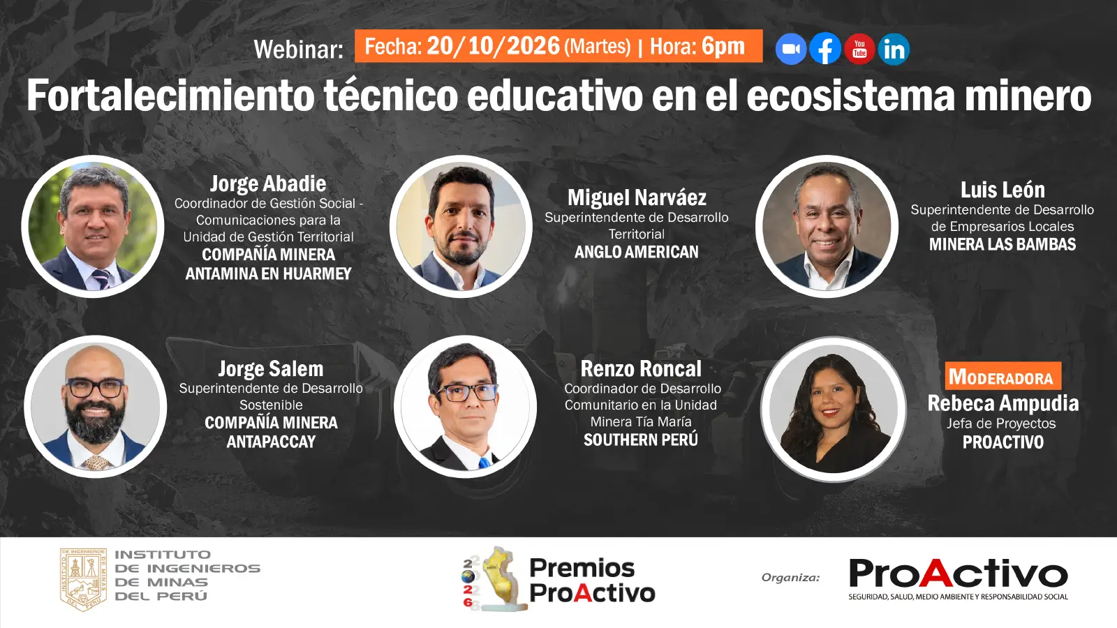 Webinar: Fortalecimiento técnico educativo en el ecosistema minero