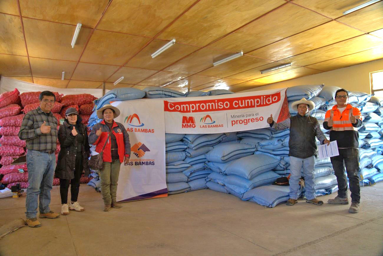 Las Bambas fortalece la producción agrícola de Collana con cerca de 58 toneladas de semillas certificadas