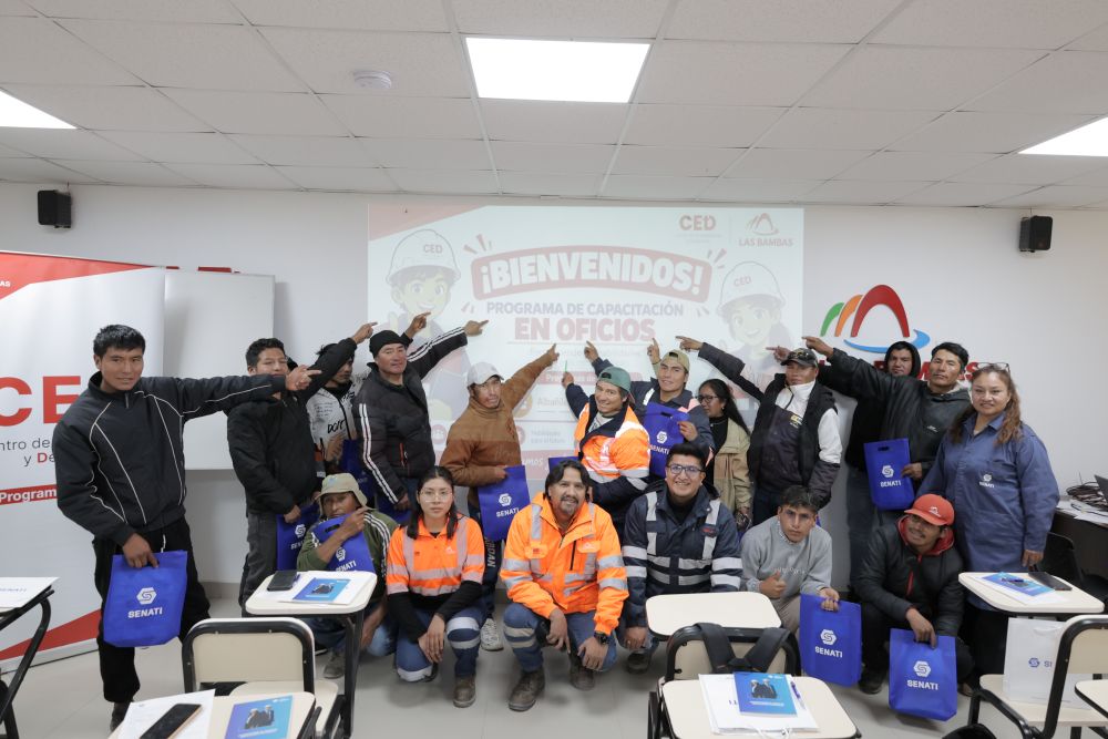 Cotabambas: Las Bambas impulsa formación técnica para mejorar la empleabilidad local