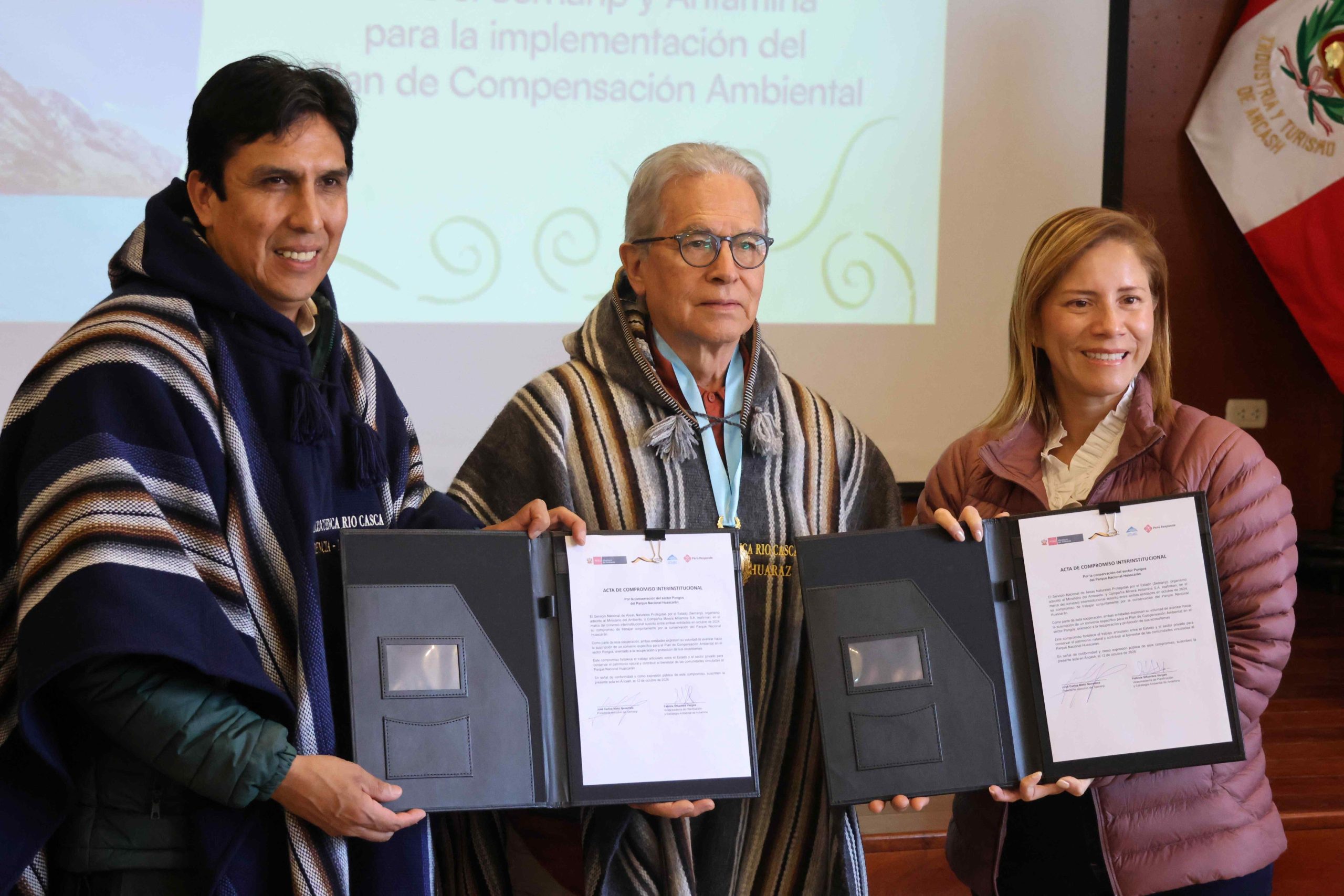 Antamina y Sernanp suscriben acta de compromiso para impulsar la conservación del Parque Nacional Huascarán