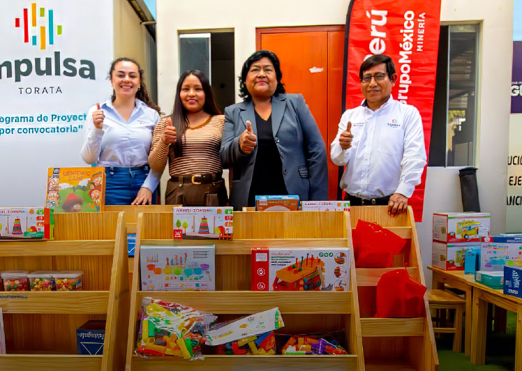 Southern Perú entrega capital semilla a colegio de Torata para fortalecer educación inicial