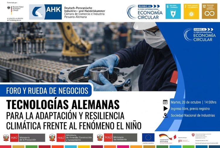 Perú y Alemania realizarán foro sobre tecnologías para enfrentar el Fenómeno El Niño
