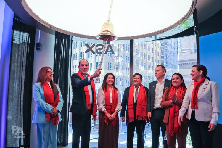 delegación peruana en la Bolsa de Valores de Australia ASX (IMARC 2026)