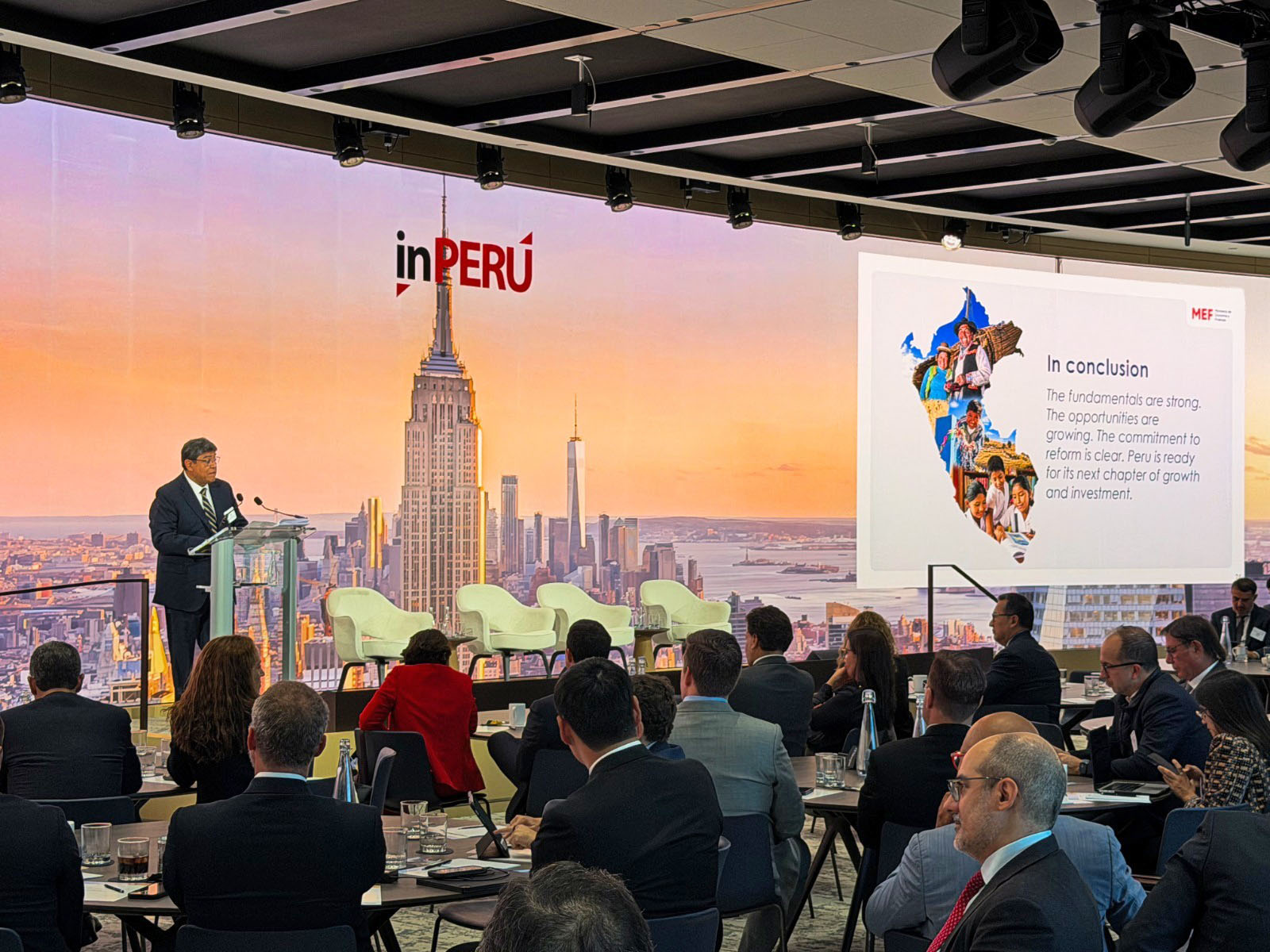 Gobierno promueve al Perú como destino de inversiones internacionales en roadshow inPerú de Nueva York